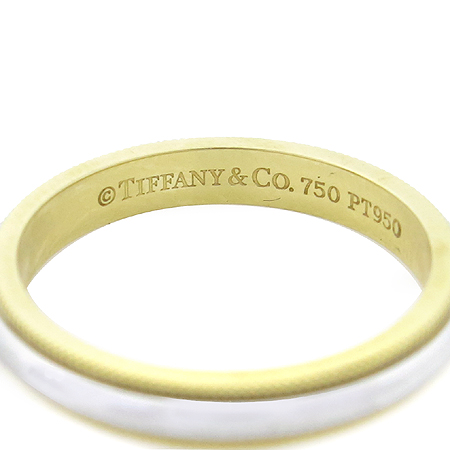 Tiffany(Ƽ�Ĵ�) PT950(�÷�Ƽ��)+18K ��� �޺� �б׷��� 3MM ���� �̹���5 - ���̺��� �߰���ǰ