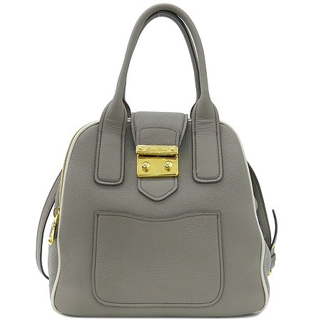 MiuMiu(�̿�̿�) RL0068 VITELLO CARIBU(���ڷ� Į����) ARGILLA �׷��� ���� ����ΰ� 2WAY �̹���3 - ���̺��� �߰���ǰ