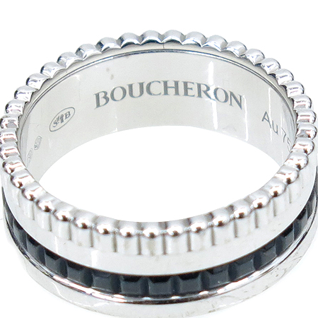 BOUCHERON (�ν���) 18K ȭ��Ʈ ��� BLACK EDITION QUATRE SMALL RING (���� ����� ��Ʈ�� ���� ��) ���� - 8ȣ [�б�������] �̹���3 - ���̺��� �߰���ǰ