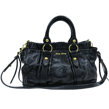 MiuMiu(�̿�̿�) RT0383 ���� Vitello Lux(���ڷ� ����) ���� Bauletto Aperto(�ٿﷹ�� ���丣��) 2WAY �̹���2 - ���̺��� �߰���ǰ