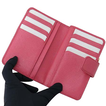 Prada(�����) 1M1225 SAFFIANO TREND FRAGOLA + TALC ��ũ ���ǾƳ� ��� ȭ��Ʈ ����ΰ� 2�� ������ �̹���4 - ���̺��� �߰���ǰ