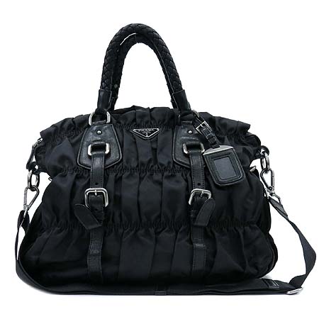 Prada(�����) BN1336 TESSUTO GAUFRE NERO ���� �к긯 ������ �����ڵ� ����ΰ� 2WAY [��������] �̹���2 - ���̺��� �߰���ǰ