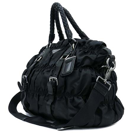 Prada(�����) BN1336 TESSUTO GAUFRE NERO ���� �к긯 ������ �����ڵ� ����ΰ� 2WAY [��������] �̹���3 - ���̺��� �߰���ǰ