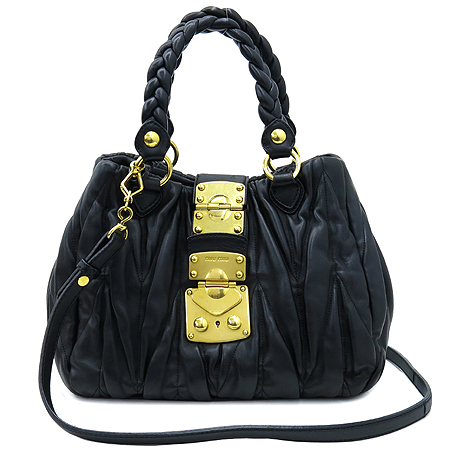 MiuMiu(�̿�̿�) RN0473 ��� �� ��Ŭ ���� ����Ų MATELASSE (��Ʈ���) ��Ʈ�� + �����Ʈ�� �̹���2 - ���̺��� �߰���ǰ