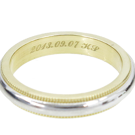 Tiffany(Ƽ�Ĵ�) PT950(�÷�Ƽ��)+18K ��� �޺� �б׷��� 3MM ���� �̹���2 - ���̺��� �߰���ǰ