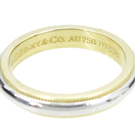 Tiffany(Ƽ�Ĵ�) PT950(�÷�Ƽ��)+18K ��� �޺� �б׷��� 3MM ���� �̹���3 - ���̺��� �߰���ǰ