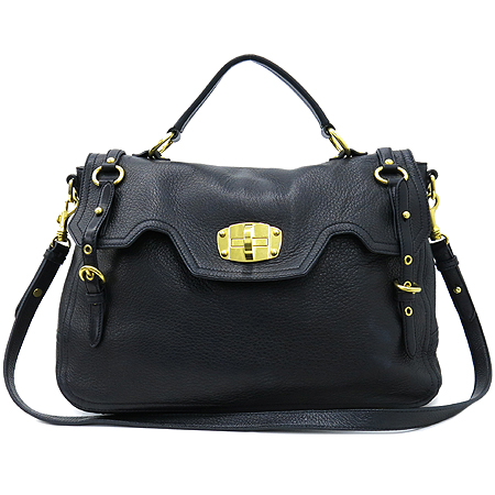 MiuMiu(�̿�̿�) RN0633 CERVO(�罿����) NERO ���� ���� ����ΰ� �� ��� 2WAY �̹���2 - ���̺��� �߰���ǰ