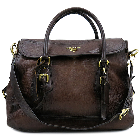 Prada(�����) BN1190 CERVO ANTIK �罿���� CACAO ���� ���� �ΰ� 2WAY �̹���2 - ���̺��� �߰���ǰ