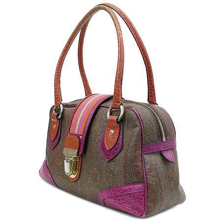 Etro(��Ʈ��) 17438 ������ PVC ũ��Ŀ���� ���� ��Ƽ �÷� ���� Ʈ���� ��Ʈ�� [��������] �̹���3 - ���̺��� �߰���ǰ