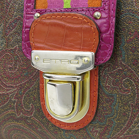 Etro(��Ʈ��) 17438 ������ PVC ũ��Ŀ���� ���� ��Ƽ �÷� ���� Ʈ���� ��Ʈ�� [��������] �̹���4 - ���̺��� �߰���ǰ