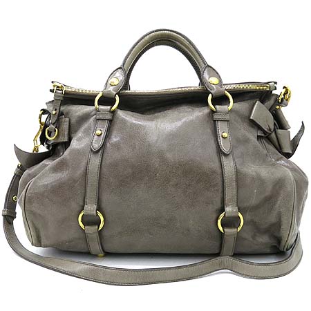 MiuMiu(�̿�̿�) VITELLO LUX (���ڷη���) ���� ���� �ΰ� ������� ��Ʈ�� + �����Ʈ�� �̹���2 - ���̺��� �߰���ǰ