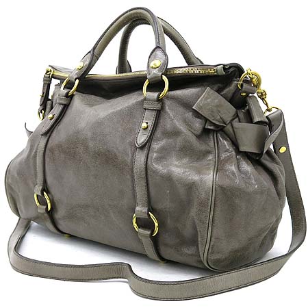 MiuMiu(�̿�̿�) VITELLO LUX (���ڷη���) ���� ���� �ΰ� ������� ��Ʈ�� + �����Ʈ�� �̹���3 - ���̺��� �߰���ǰ