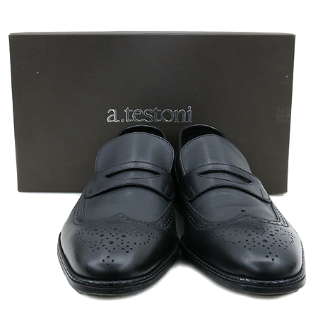 A.testoni(׽) M45118BOH RINZLUX CALF MOCASSIN 