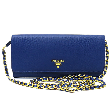 Prada(�����) 1M1290 SAFFIANO METAL BLUETTE ���ǾƳ� ���� ����ΰ� Ŭ��ġ ü�� ũ�ν��� �̹���2 - ���̺��� �߰���ǰ