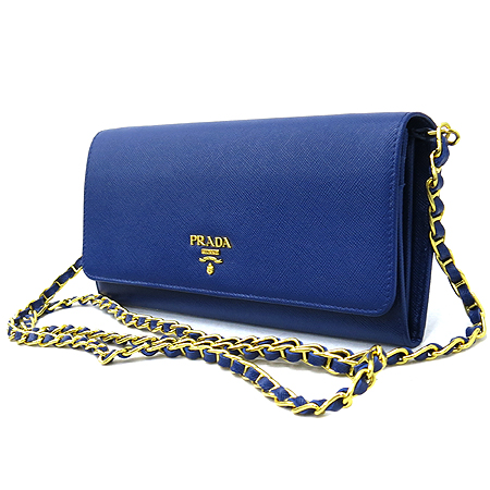 Prada(�����) 1M1290 SAFFIANO METAL BLUETTE ���ǾƳ� ���� ����ΰ� Ŭ��ġ ü�� ũ�ν��� �̹���3 - ���̺��� �߰���ǰ
