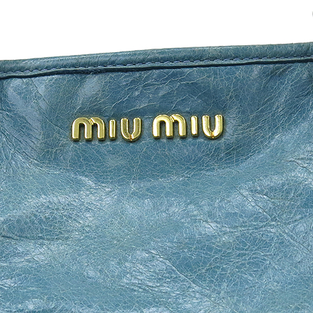 MiuMiu(�̿�̿�) RR1741 VITELLO SHINE(���ڷ� ����) SHOPPING I AZZURRO �÷� ����� [��������] �̹���4 - ���̺��� �߰���ǰ