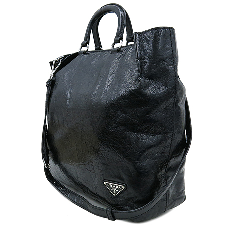 Prada(�����) BR4617 �ﰢ �ΰ� ��� VITELLO SHINE NERO ��Ƽ�� �������� �ﰢ�ΰ� 2WAY �̹���3 - ���̺��� �߰���ǰ