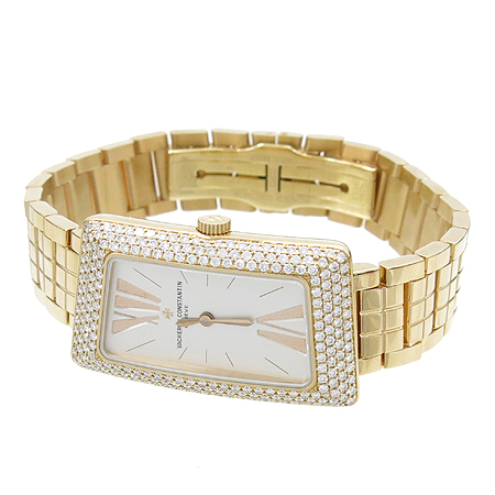 VACHERON CONSTANTIN (�ٽ��� �ܽ�źƾ) 25515/U01R-9254 18K ��ũ��� 1972 ���� ���� D ��� �극�̽��� ������ �ð� + ���������� ��Ʈ�� & 18K ��ũ��� �Ƹ���� ��Ŭ �̹���2 - ���̺��� �߰���ǰ