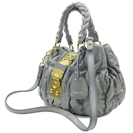 MiuMiu(�̿�̿�) RN0473 ��Ƽ�� �׷��� �÷� ���߶�� ���� 2WAY �̹���3 - ���̺��� �߰���ǰ