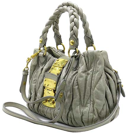 MiuMiu(�̿�̿�) RN0473 MATELASSE LUX (��Ʈ��� ����) ��Ƽ�� �׷��̷��� ���� 2WAY �̹���3 - ���̺��� �߰���ǰ