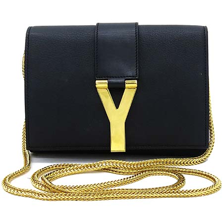 SAINT LAURENT PARIS(���ζ��ĸ�) 311215 Y�ΰ� ���� SOFT CALF ���� ���� ü�� �̴� ũ�ν��� �� Ŭ��ġ�� �̹���2 - ���̺��� �߰���ǰ