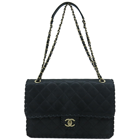 Chanel() 2015 S/S Collection A92876 Black Velvet Calfskin Interlaced Leather trim Ƽ  ü  ̹2 - ̺ ߰ǰ