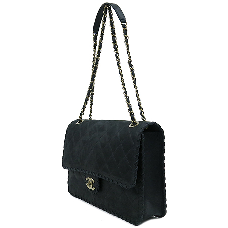 Chanel() 2015 S/S Collection A92876 Black Velvet Calfskin Interlaced Leather trim Ƽ  ü  ̹3 - ̺ ߰ǰ