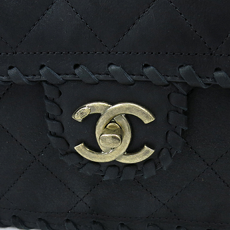 Chanel() 2015 S/S Collection A92876 Black Velvet Calfskin Interlaced Leather trim Ƽ  ü  ̹5 - ̺ ߰ǰ