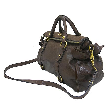 MiuMiu(�̿�̿�) RT0438 VITELLO LUX ���ڷη��� ��ũ���� ��Ƽ������ ������� ����ΰ� 2WAY [��������] �̹���3 - ���̺��� �߰���ǰ