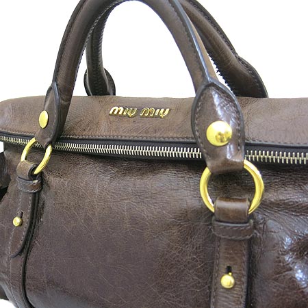 MiuMiu(�̿�̿�) RT0438 VITELLO LUX ���ڷη��� ��ũ���� ��Ƽ������ ������� ����ΰ� 2WAY [��������] �̹���4 - ���̺��� �߰���ǰ