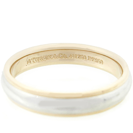 Tiffany(Ƽ�Ĵ�) PT(950)�÷�Ƽ�� 18K(750)��ũ��� �޺� ��ô� 4mm ��� ���� - 16ȣ �̹���5 - ���̺��� �߰���ǰ