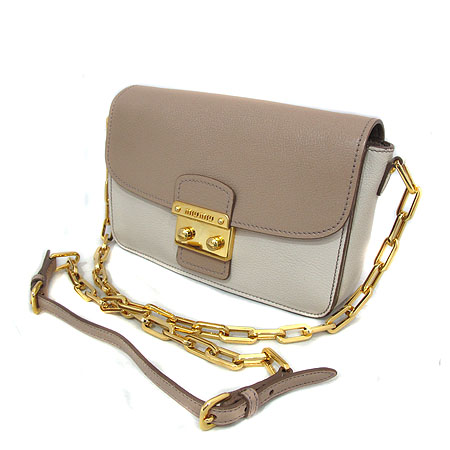 MiuMiu(�̿�̿�) RT0544 ����� ��÷η� (MADRAS BICOLORE) LINO CAMMEO ���� ���� ü�� ��� ũ�ν��� [��õ ������] �̹���3 - ���̺��� �߰���ǰ