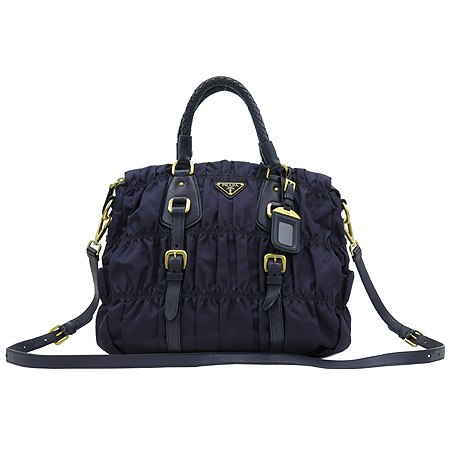 Prada(�����) BN1336 TESSUTO GAUFRE INDACO �÷� ���� �ΰ� ������ 2WAY �̹���2 - ���̺��� �߰���ǰ