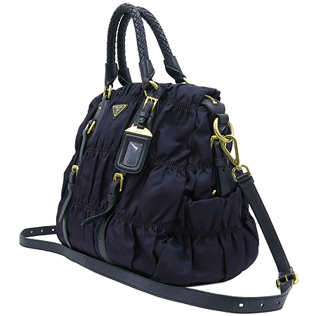 Prada(�����) BN1336 TESSUTO GAUFRE INDACO �÷� ���� �ΰ� ������ 2WAY �̹���3 - ���̺��� �߰���ǰ