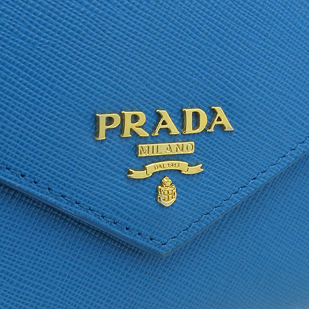 Prada(�����) 1M1037 ���� �ΰ� SAFFIANO LETTER CELESTE �÷� ������ + �̴�ī�����̽� �̹���3 - ���̺��� �߰���ǰ