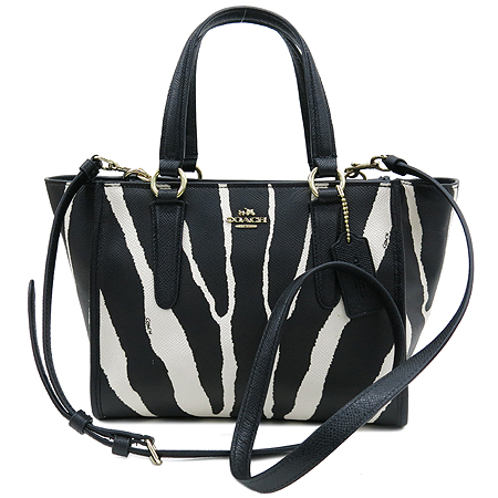 Coach(��ġ) 33525 ���� �ΰ� Mini Carryall in Zebra Printed Calf ���� ��Ʈ�� + �����Ʈ�� �̹���2 - ���̺��� �߰���ǰ