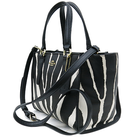 Coach(��ġ) 33525 ���� �ΰ� Mini Carryall in Zebra Printed Calf ���� ��Ʈ�� + �����Ʈ�� �̹���3 - ���̺��� �߰���ǰ