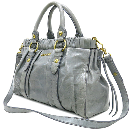 MiuMiu(�̿�̿�) VITELLO SHINE(���ڷ� ����) �׷��� ��Ʈ�� + ��� ��Ʈ�� �̹���3 - ���̺��� �߰���ǰ