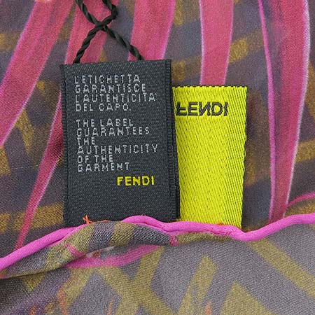 Fendi(���) 100% ��ũ FOULARD RASETTO FUXIA �÷� ��ī�� �̹���3 - ���̺��� �߰���ǰ
