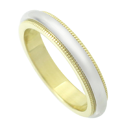 Tiffany(Ƽ�Ĵ�) PT950(�÷�Ƽ��) 18K ��� �޺� �б׷��� 3MM ���� - 7.5ȣ �̹���2 - ���̺��� �߰���ǰ