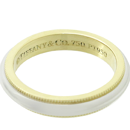 Tiffany(Ƽ�Ĵ�) PT950(�÷�Ƽ��) 18K ��� �޺� �б׷��� 3MM ���� - 7.5ȣ �̹���3 - ���̺��� �߰���ǰ
