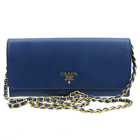 Prada(�����) 1M1290 SAFFIANO METAL BLUETTE ���ǾƳ� ���� ����ΰ� Ŭ��ġ ü�� ũ�ν��� �̹���2 - ���̺��� �߰���ǰ