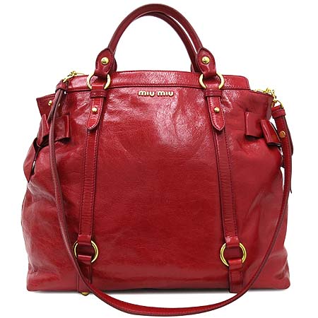 MiuMiu(�̿�̿�) RN0939 VITELLO LUX ���� ���� ��� ���� �ΰ� ��ÿ 2WAY �̹���2 - ���̺��� �߰���ǰ