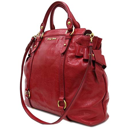 MiuMiu(�̿�̿�) RN0939 VITELLO LUX ���� ���� ��� ���� �ΰ� ��ÿ 2WAY �̹���3 - ���̺��� �߰���ǰ