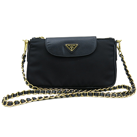 Prada(�����) BT0779 TESSUTO SAFFIAN NERO ���� �к긯 ���Ǿ� ȥ�� ����ΰ� Ŭ��ġ �� ü�� ũ�ν��� �̹���2 - ���̺��� �߰���ǰ