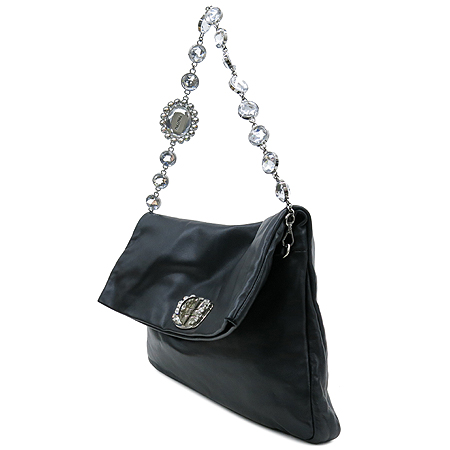 MiuMiu(�̿�̿�) RP0199 NAPPA CRISTAL NERO ����Ų ���� ũ����Ż ü�� Ŭ��ġ �� ����� �̹���3 - ���̺��� �߰���ǰ