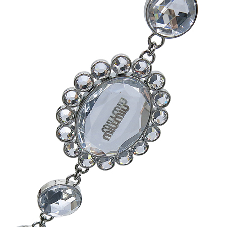 MiuMiu(�̿�̿�) RP0199 NAPPA CRISTAL NERO ����Ų ���� ũ����Ż ü�� Ŭ��ġ �� ����� �̹���4 - ���̺��� �߰���ǰ