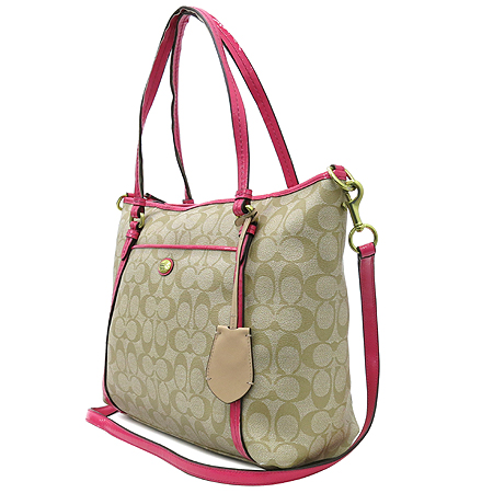 Coach(��ġ) F25504 �ñ׳�ó �ΰ� PVC ��ũ ���̴�Ʈ Ʈ���� 2WAY �̹���2 - ���̺��� �߰���ǰ