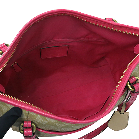 Coach(��ġ) F25504 �ñ׳�ó �ΰ� PVC ��ũ ���̴�Ʈ Ʈ���� 2WAY �̹���5 - ���̺��� �߰���ǰ