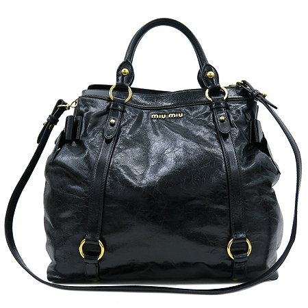 MiuMiu(�̿�̿�) RN0939 VITELLO LUX ���� ���� ���� ��� ���� �ΰ� ��ÿ 2WAY �̹���2 - ���̺��� �߰���ǰ